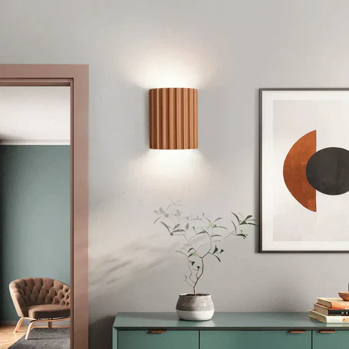 Modern Resin Wall Lamp - ArtisticWave-White-Warm White-Nora Luxe