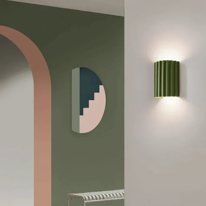 Modern Resin Wall Lamp - ArtisticWave-White-Warm White-Nora Luxe