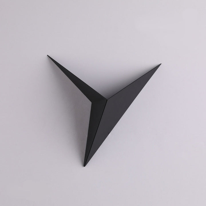 Modern Triangular Wall Lamp - TrigoLux-Black-Cool White-Nora Luxe