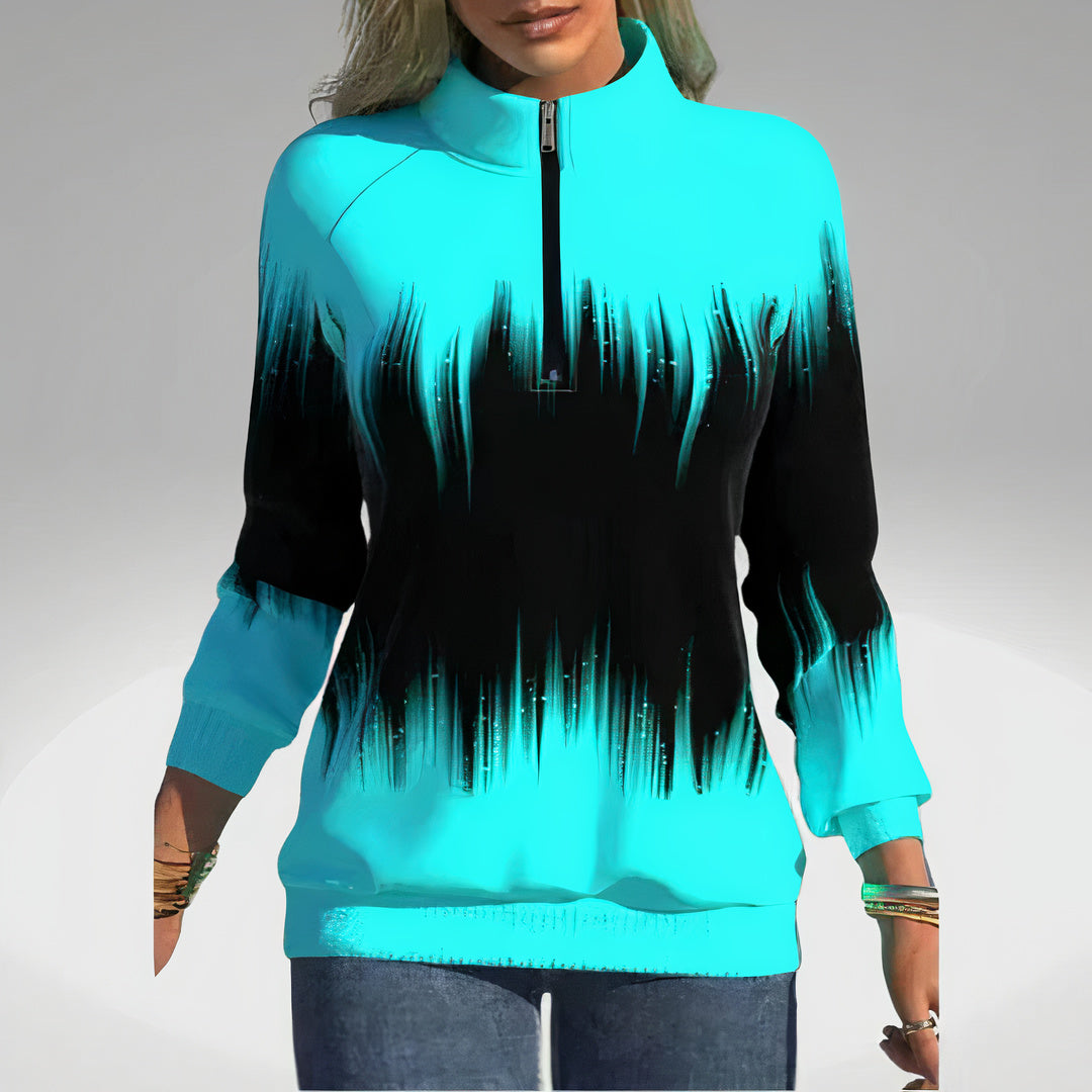 Ladies' Zip Collar Sweatshirt – Elvira