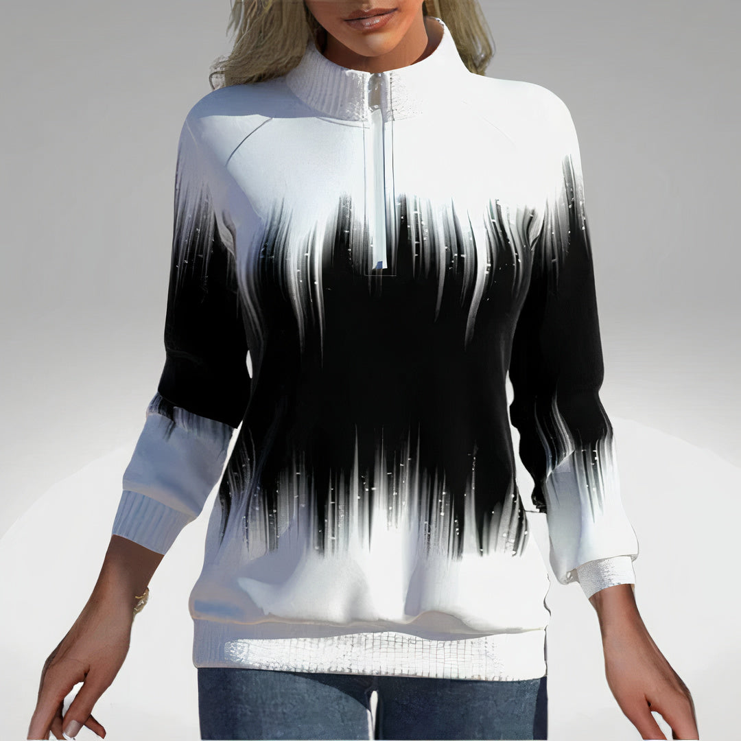 Ladies' Zip Collar Sweatshirt – Elvira