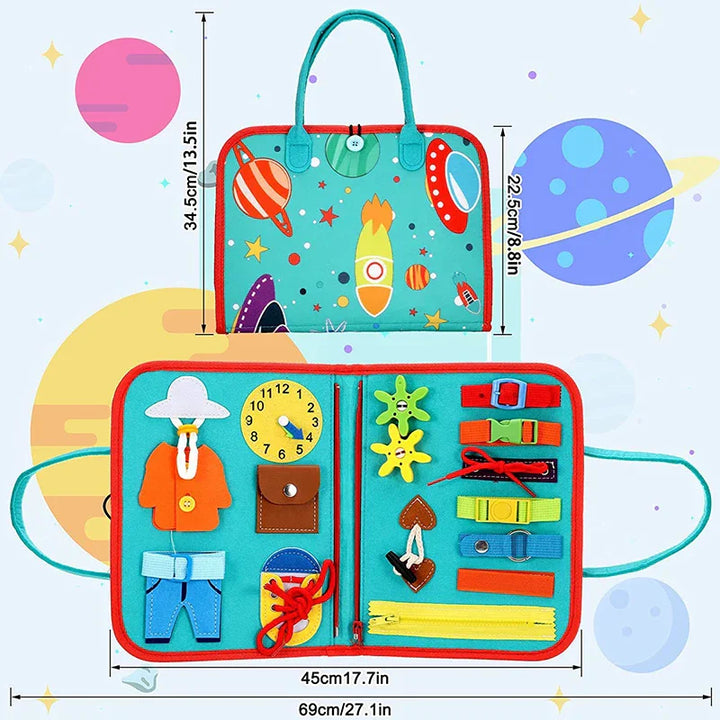 Montessori Colors and Shapes Toddler Book - Senses Adventure-Nora Luxe