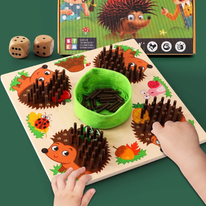 Montessori Counting and Sensory Toys for Preschoolers - CountingWithSpikes-Nora Luxe