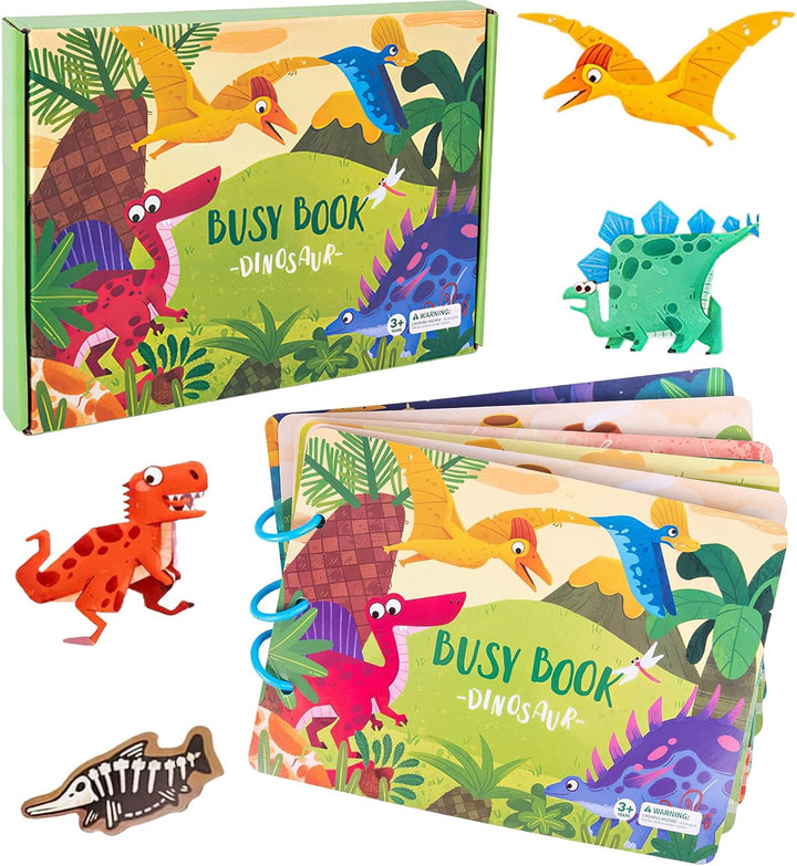 Montessori Kids Activity Book - EduPlay-Dinosaur-Nora Luxe