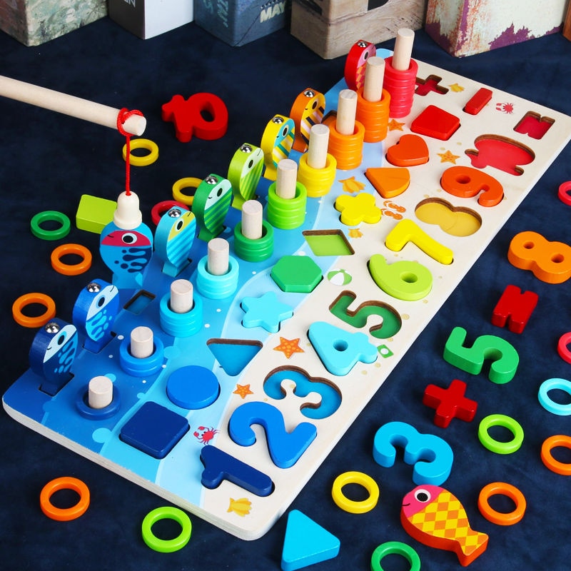 Montessori Toddler Playboard - Wooden PlaySafari-Colored-Nora Luxe