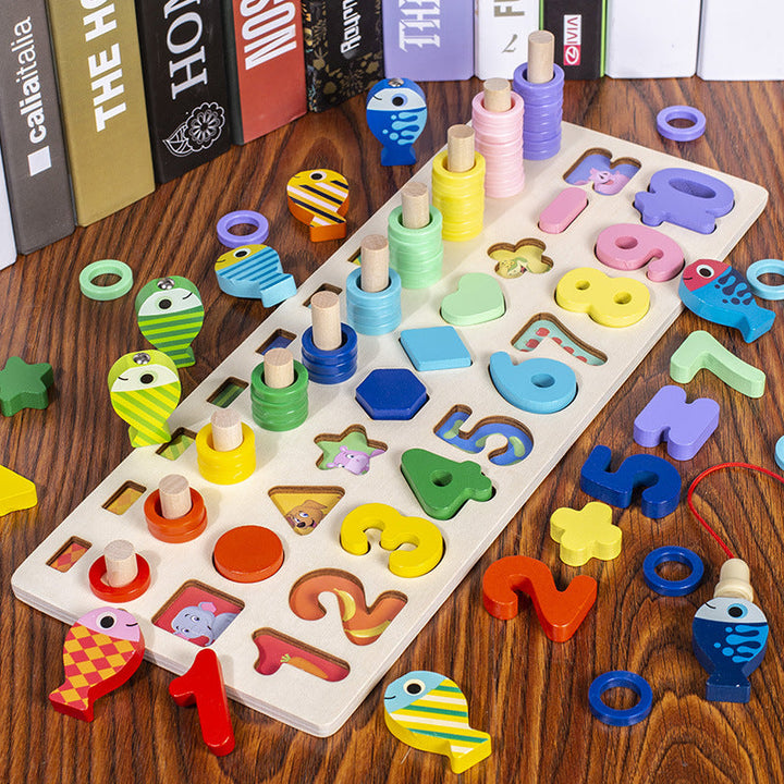 Montessori Toddler Playboard - Wooden PlaySafari-Pastel-Nora Luxe