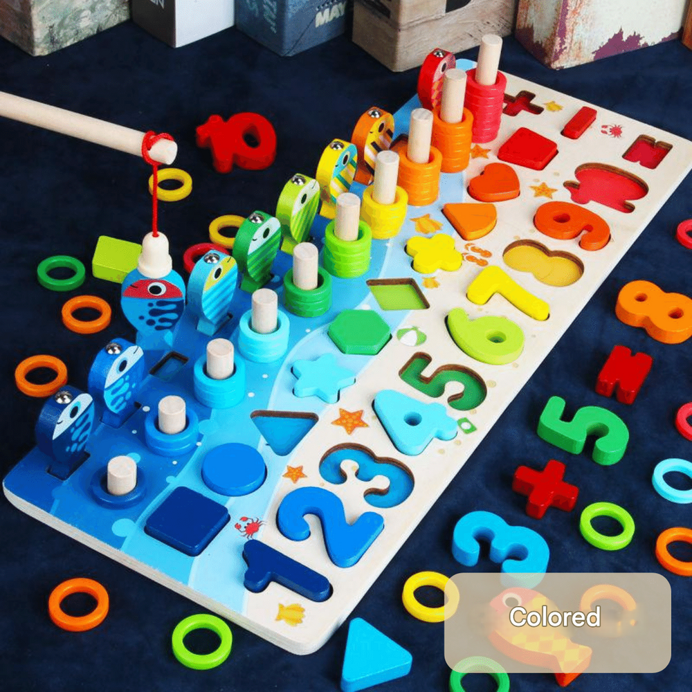 Montessori Toddler Playboard - Wooden PlaySafari-Pastel XL-Nora Luxe