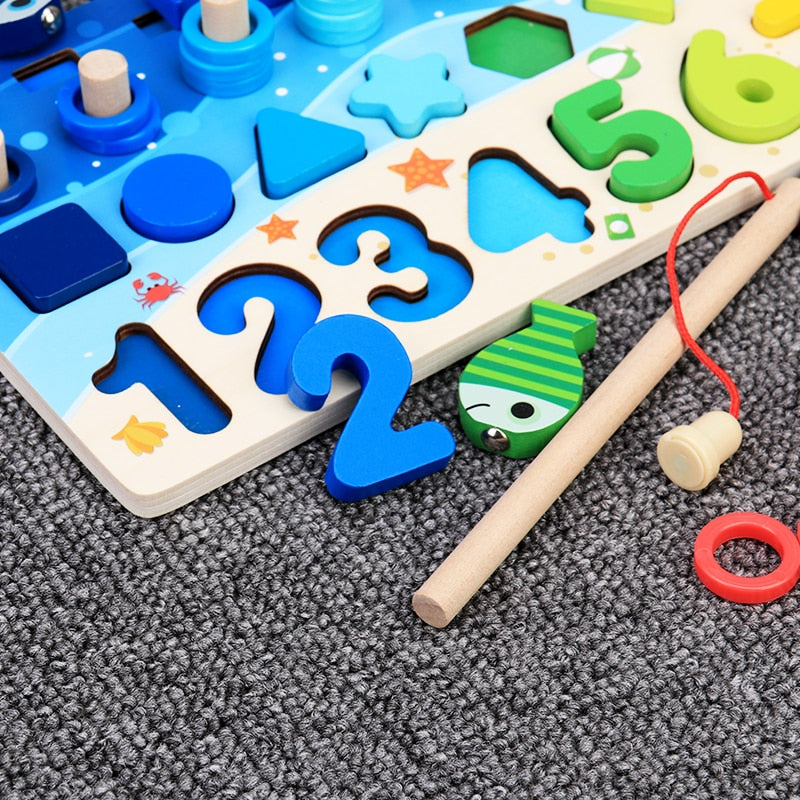 Montessori Toddler Playboard - Wooden PlaySafari-Pastel XL-Nora Luxe