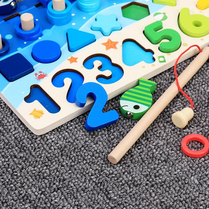 Montessori Toddler Playboard - Wooden PlaySafari-Pastel XL-Nora Luxe