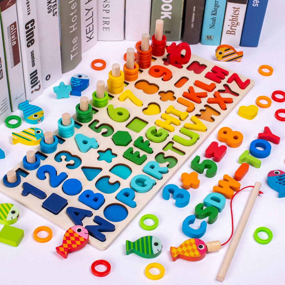 Montessori Toddler Playboard - Wooden PlaySafari-Pastel XL-Nora Luxe