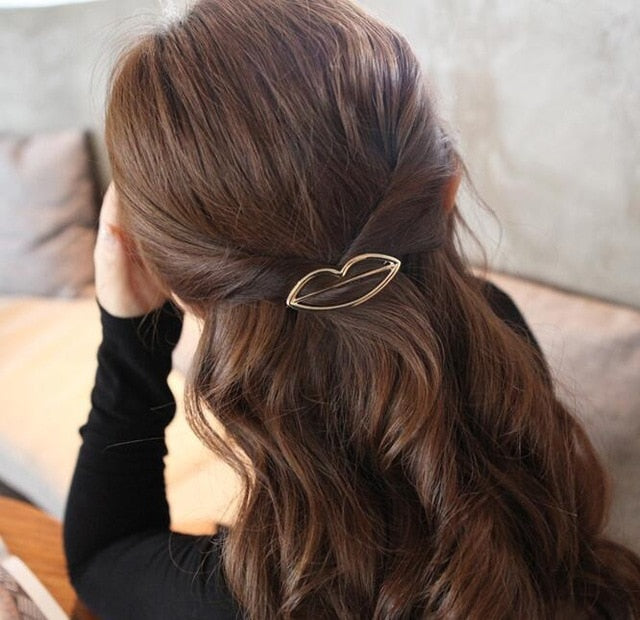 Moon Hair Clip | Stylish Round Moon Hairpin for Women-Goldmund-Nora Luxe
