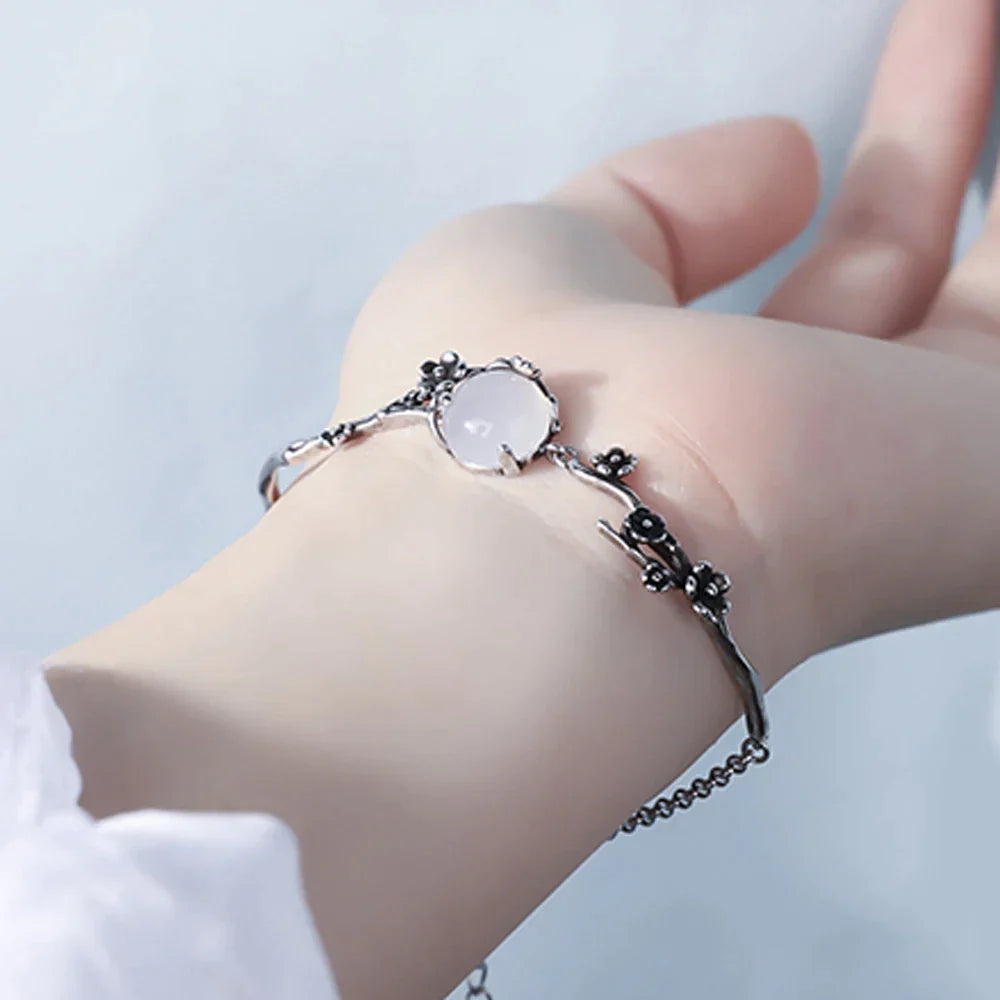 Moonstone Silver Bracelet | Elegant and Timeless Jewellery-Nora Luxe