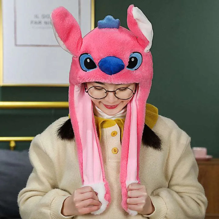 Movable Ears Hat - Hop-Ears-Pink Stitch-Nora Luxe
