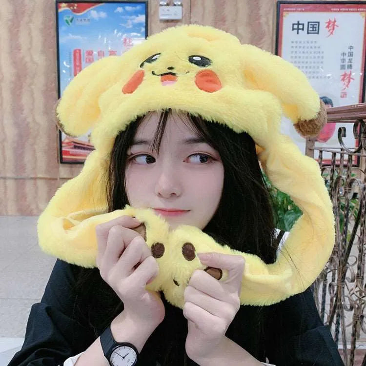 Movable Ears Hat - Hop-Ears-Yellow-Nora Luxe