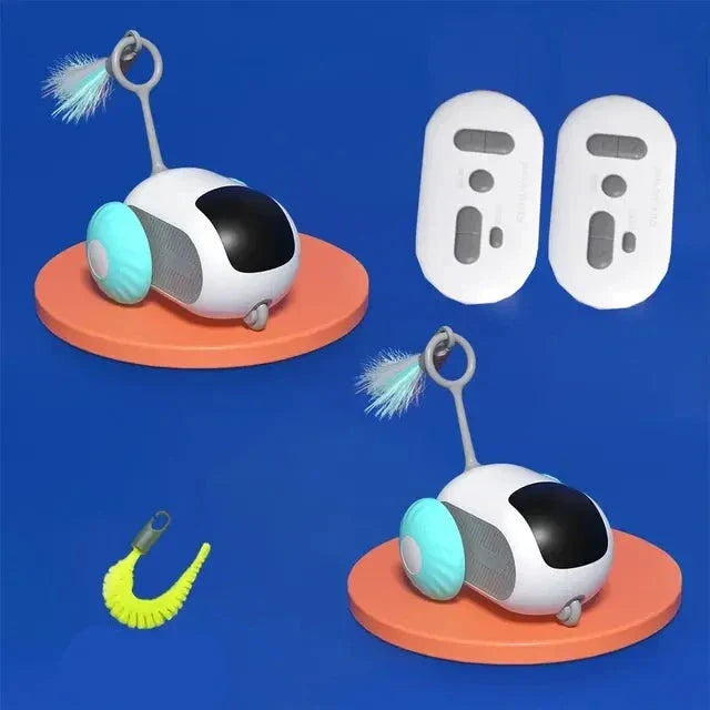 Moving Cat Toy - KittyChase-Blue 2 Pieces-Nora Luxe