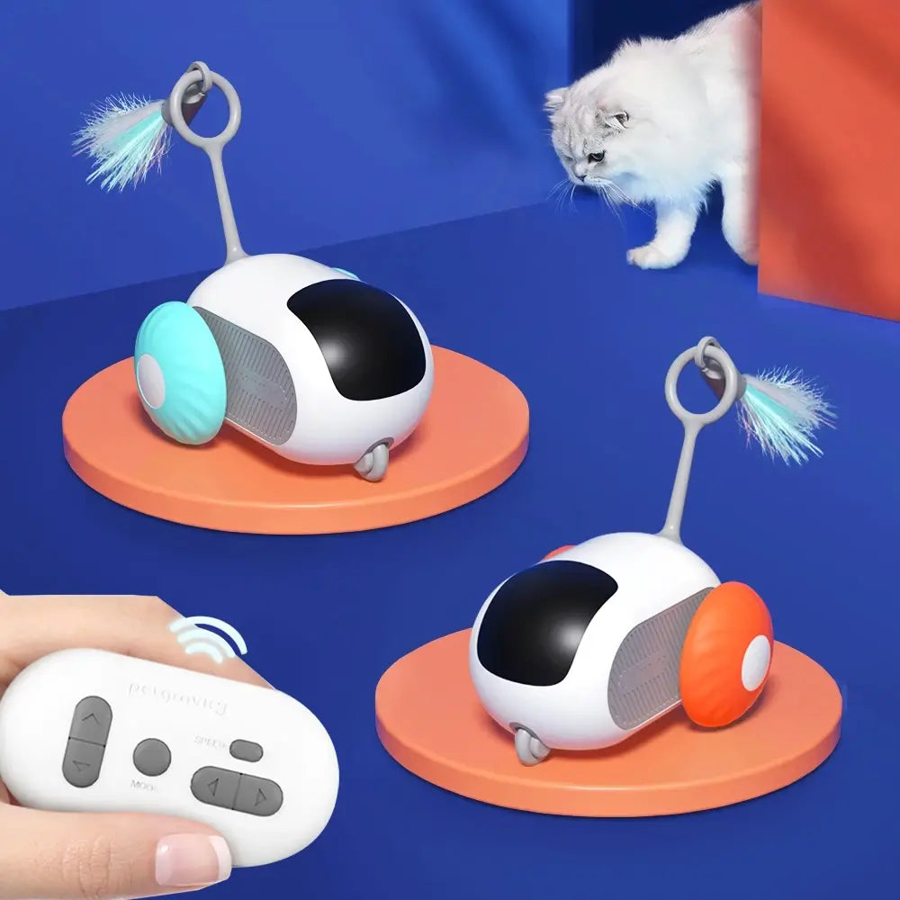Moving Cat Toy - KittyChase-Orange-Nora Luxe