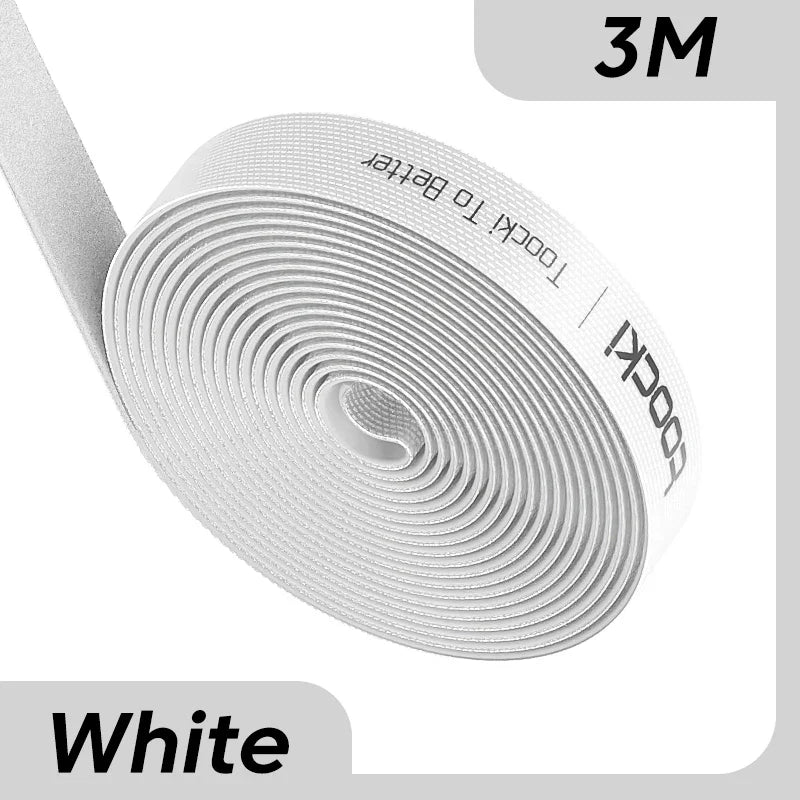 Toocki Kabel-Organizer, Drahtwickler, USB-Kabelmanagement, Schutz für Kopfhörer, Maus, Kabelbinder, Telefonzubehör für iPhone, Samsung-3M White-State of Style