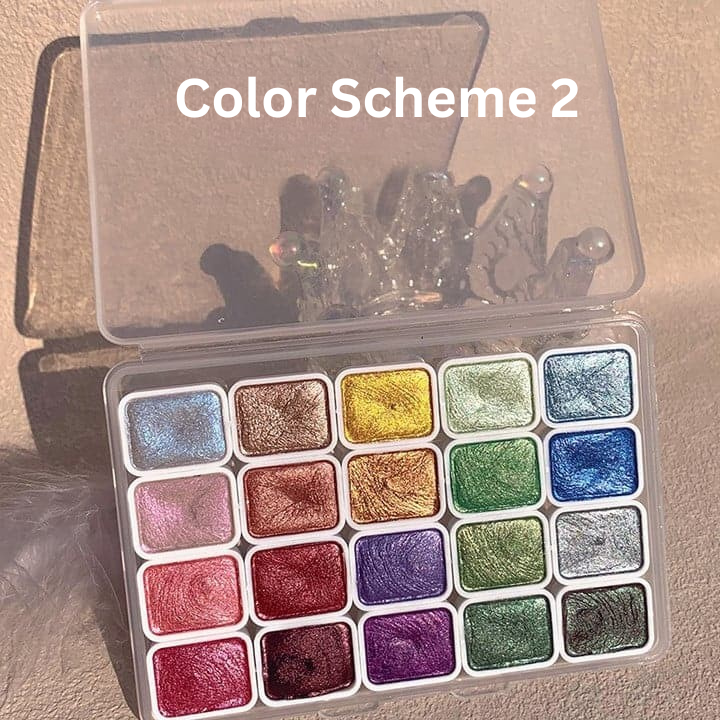 Multicolor Watercolor Paint Set - ColorCrafter-Color Scheme 1-20 Color-Nora Luxe