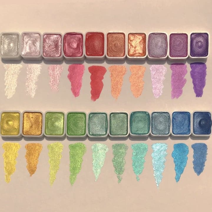 Multicolor Watercolor Paint Set - ColorCrafter-Color Scheme 1-20 Color-Nora Luxe