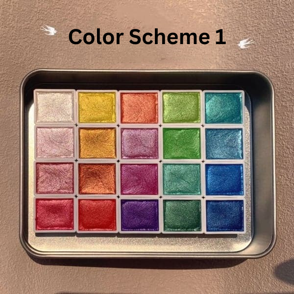 Multicolor Watercolor Paint Set - ColorCrafter-Color Scheme 1-20 Color-Nora Luxe