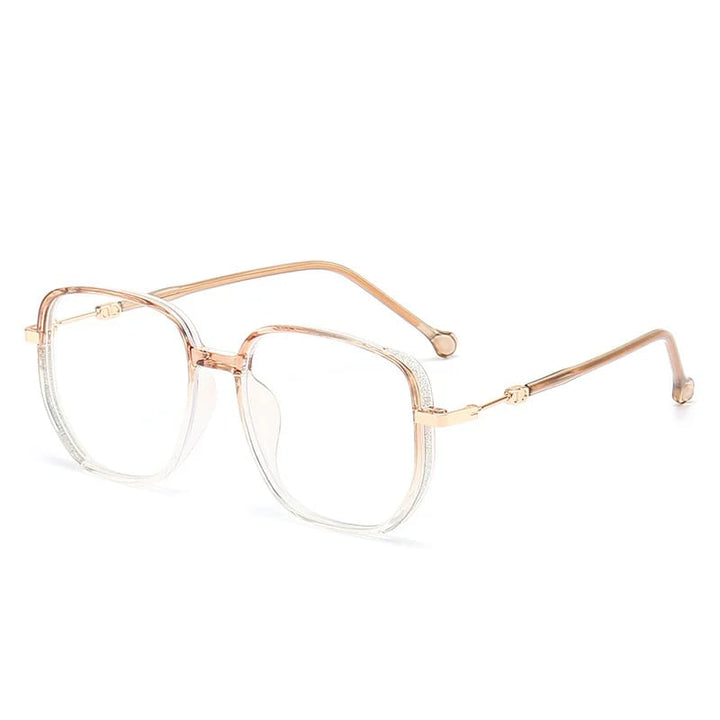 Multifocal Anti-Blue Light Reading Glasses - Livia-Gold-1-Nora Luxe