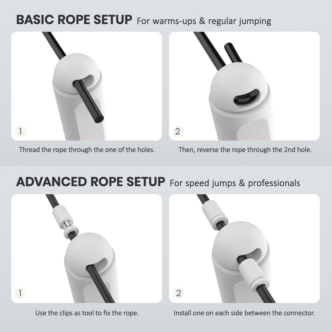 Multifun Digital Speed Jump Rope with Calorie Counter-Black-Nora Luxe
