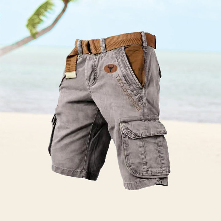 Multifunctional Cargo Shorts for Men - Ethan-Gray-S-Nora Luxe