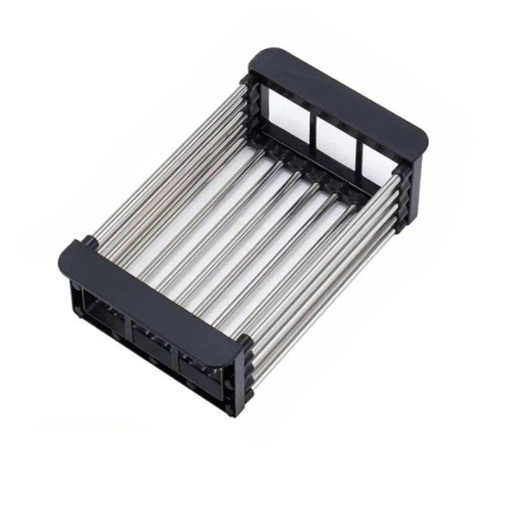 Multifunctional Draining Rack - FlexRack-Black-Nora Luxe