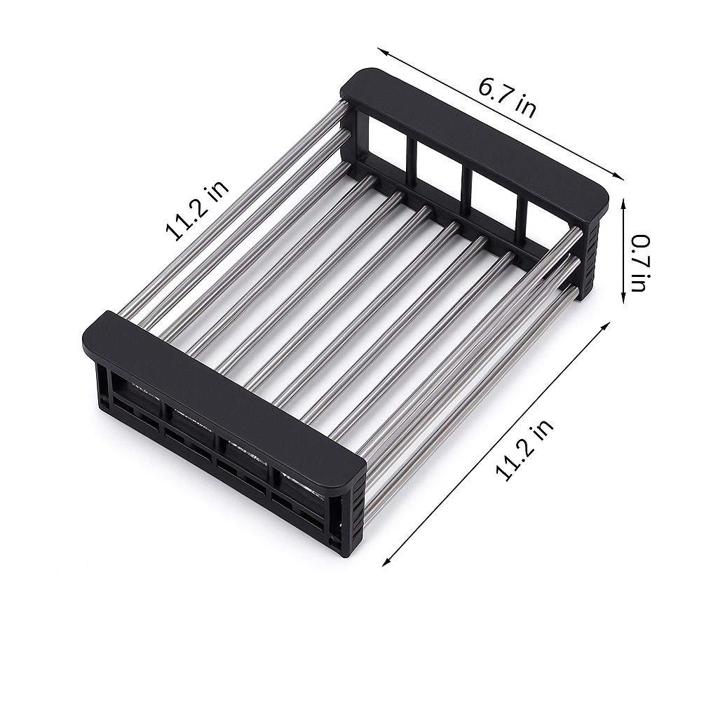 Multifunctional Draining Rack - FlexRack-Grey-Nora Luxe
