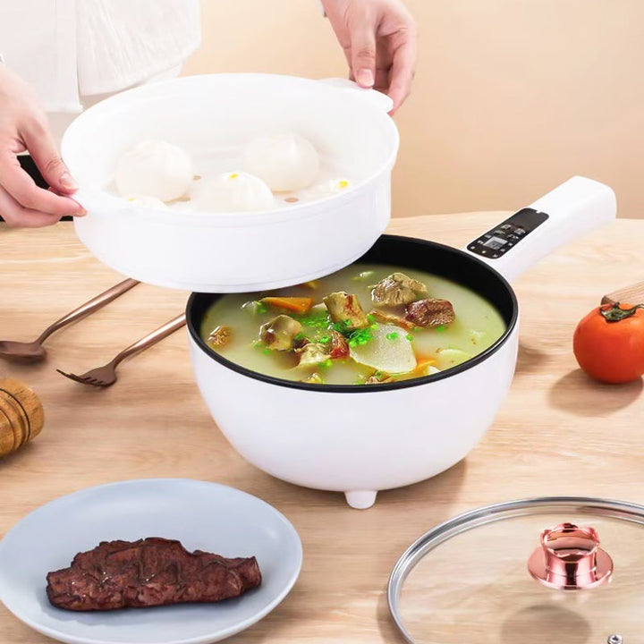 Multifunctional Electric Frying Pan with Steamer - CookEase-Nora Luxe
