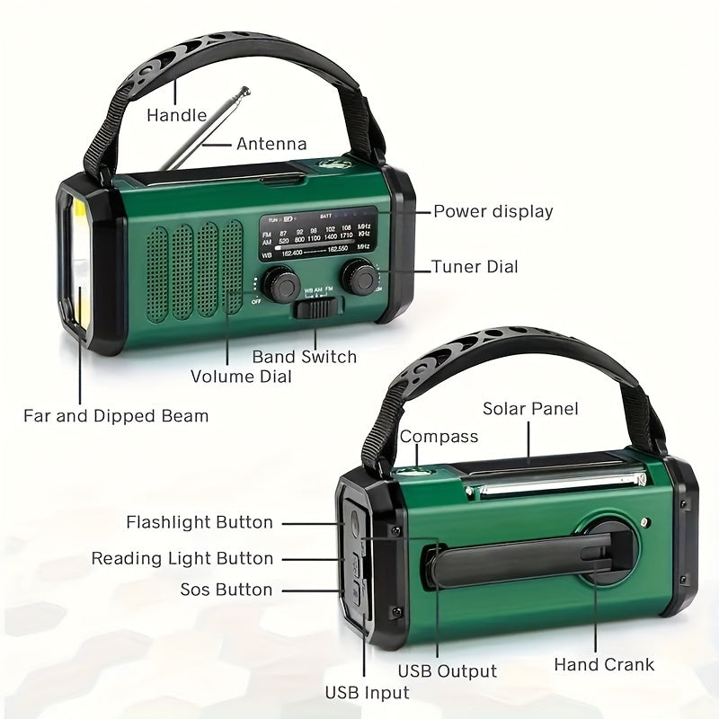 Multifunctional Emergency Radio - SurvivorPower-Nora Luxe