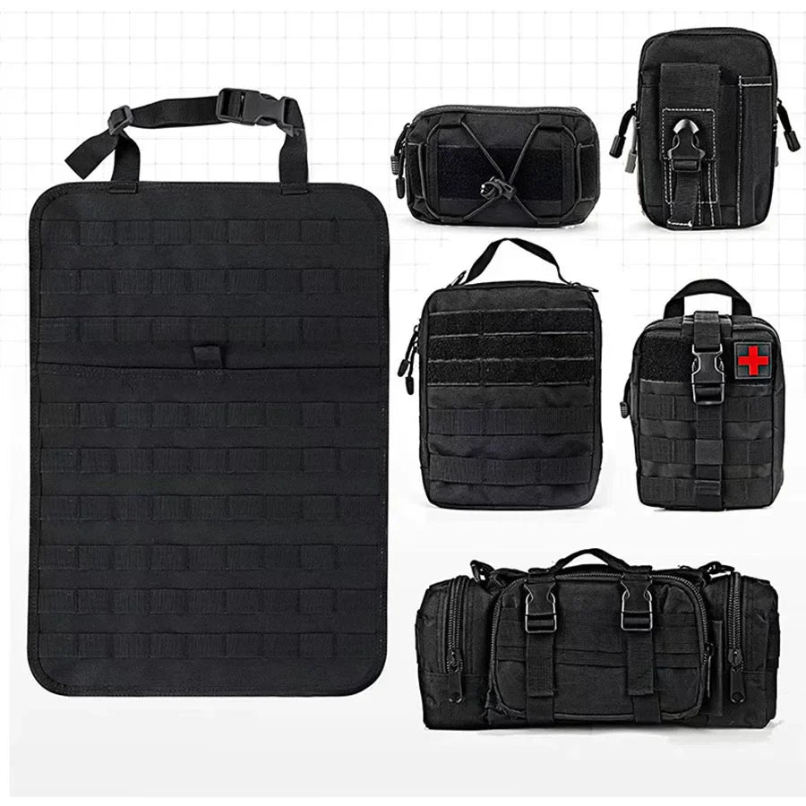 Multifunctional Hanging Car Organizer - TactiGear-Black-Nora Luxe