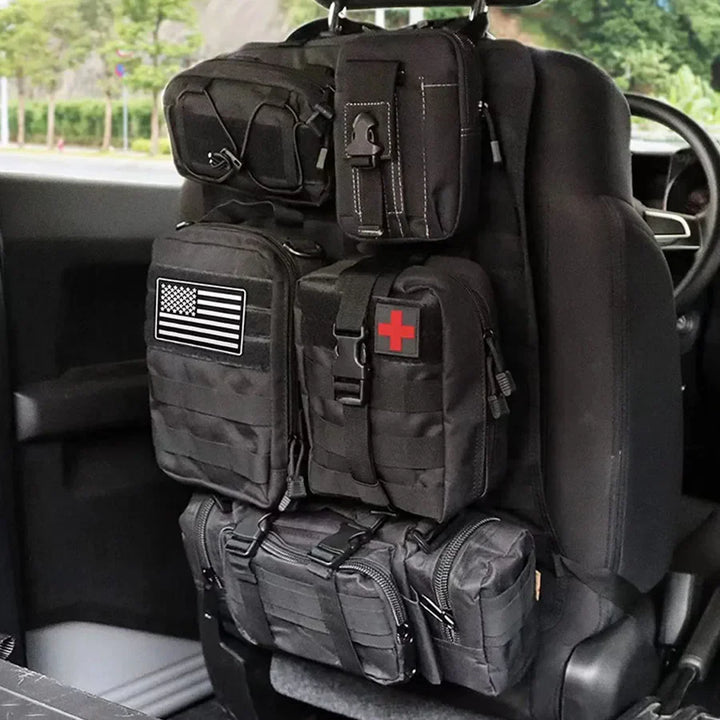 Multifunctional Hanging Car Organizer - TactiGear-Black-Nora Luxe
