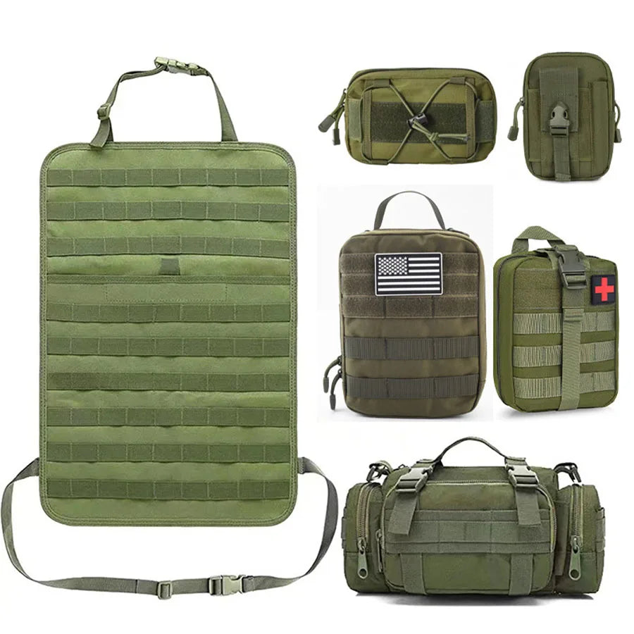Multifunctional Hanging Car Organizer - TactiGear-Green-Nora Luxe