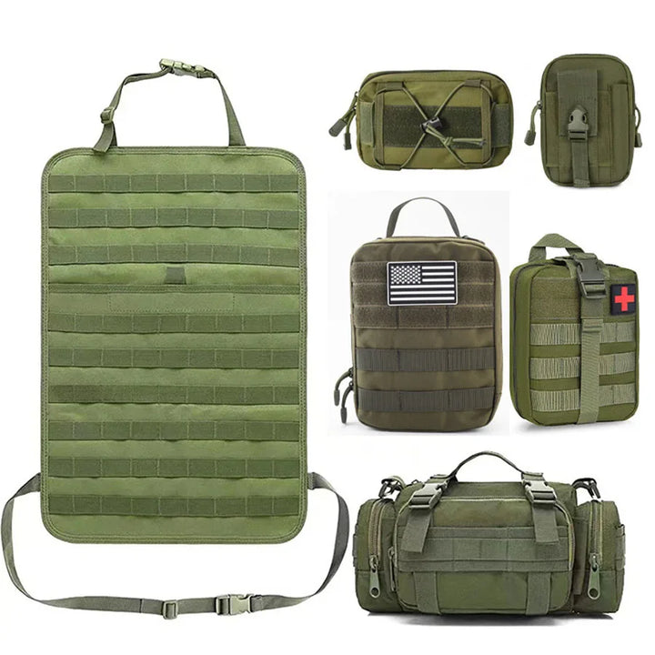 Multifunctional Hanging Car Organizer - TactiGear-Green-Nora Luxe
