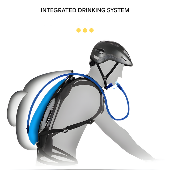 Multifunctional Hydration Backpack - HydroRide-Grey-Nora Luxe