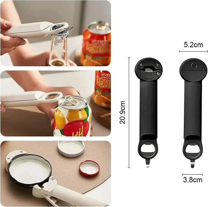 Multifunctional Jar Opener - GripTwist-Black-Nora Luxe