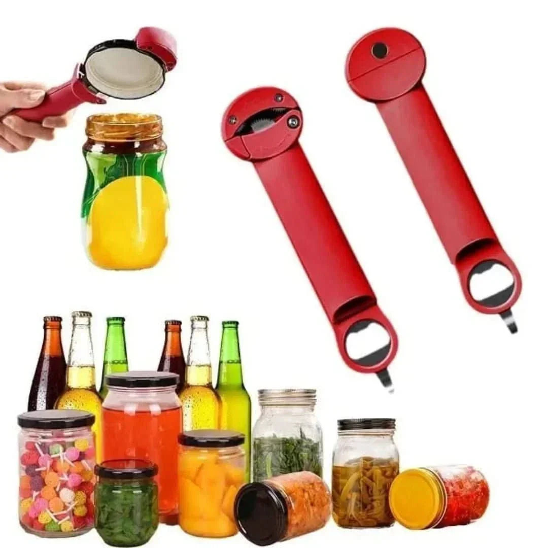Multifunctional Jar Opener - GripTwist-Red-Nora Luxe