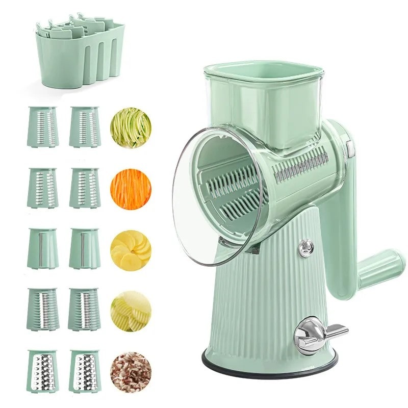 Multifunctional Kitchen Grater & Chopper - SliceMaster-Green-Nora Luxe
