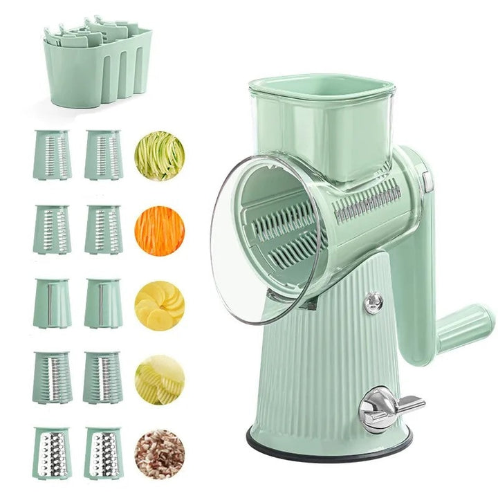 Multifunctional Kitchen Grater & Chopper - SliceMaster-Green-Nora Luxe