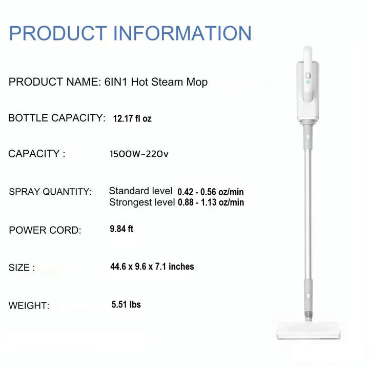 Multifunctional Steam Cleaner (370ml) - SterilSteam-Nora Luxe