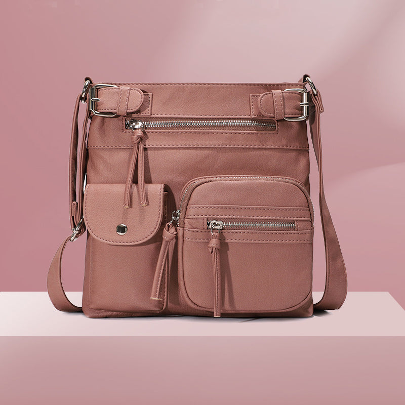 Multifunctional Stylish Anti-Theft Bag - SafeStyle-Pink-Nora Luxe