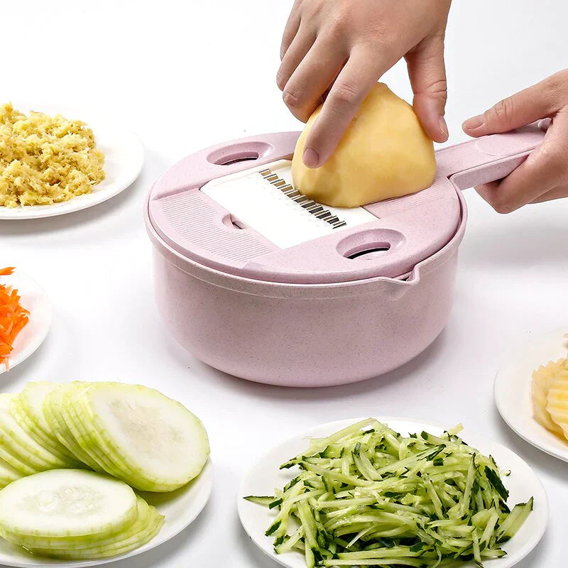 Multifunctional Vegetable Slicer - SliceMaster-Blue-Nora Luxe