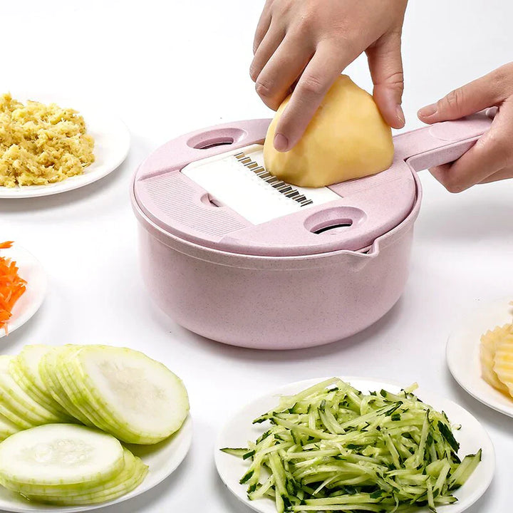 Multifunctional Vegetable Slicer - SliceMaster-Blue-Nora Luxe