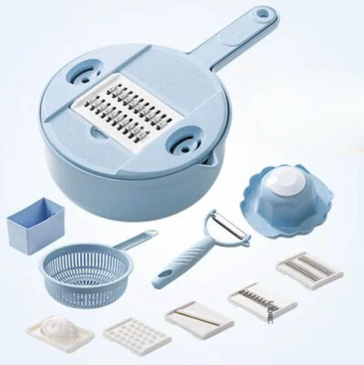 Multifunctional Vegetable Slicer - SliceMaster-Blue-Nora Luxe