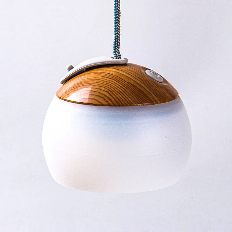 Multifunctional Vintage Camping Lamp - HeritageGlow-Wood Grain-Nora Luxe