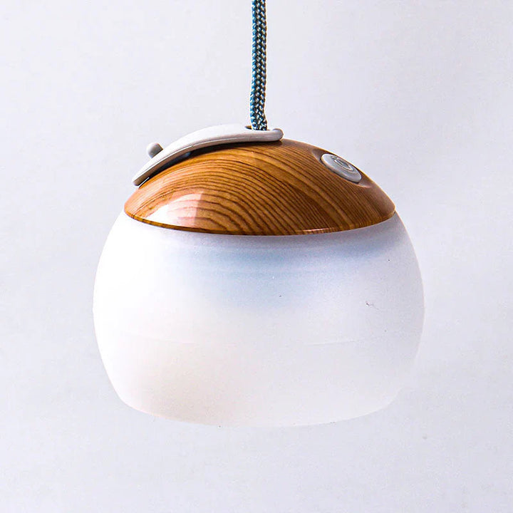 Multifunctional Vintage Camping Lamp - HeritageGlow-Wood Grain-Nora Luxe