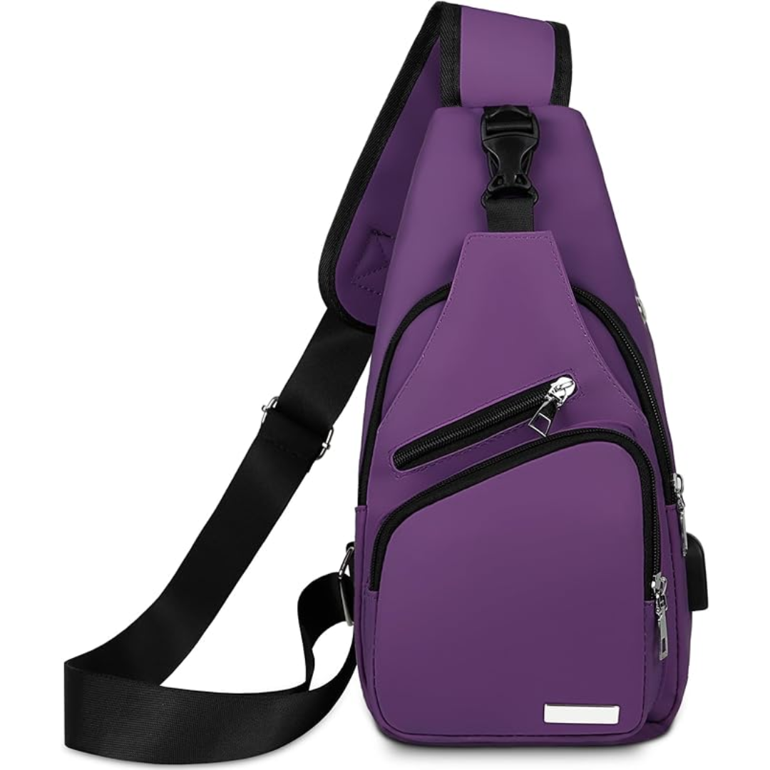 Multifunctional Waterproof Sling Bag - WaveSling-Black-Nora Luxe
