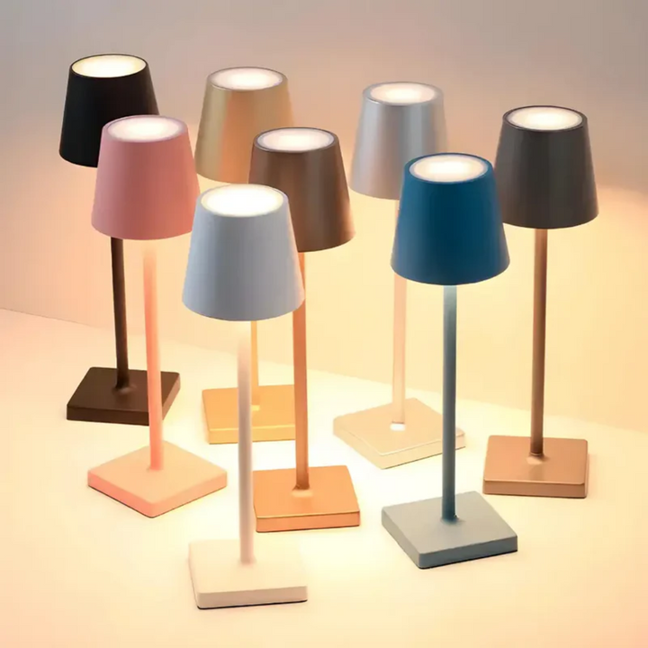 Multifunctional Wireless Rechargeable Table Lamp - NordicAura-Black-Nora Luxe