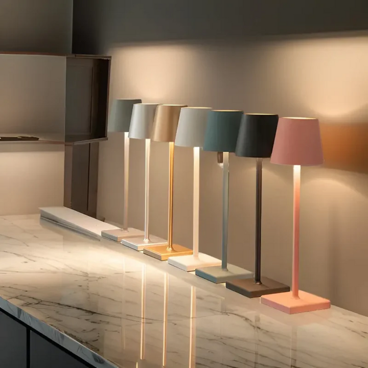 Multifunctional Wireless Rechargeable Table Lamp - NordicAura-Black-Nora Luxe